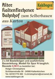Alter Kaltenkirchener Bahnhof - Kartonmodellbaubogen