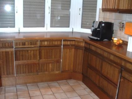 Tielsa Einbauküche, Front Eiche massiv, rustikal gebeizt