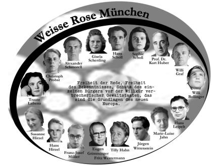 Weisse Rose - Dauerausstellung, weltweit einzigartig und einmalig (Schenkung)