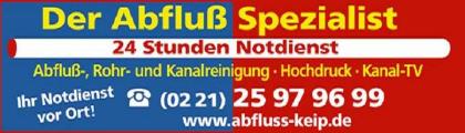 Abflussreinigung Köln 24h Soforthilfe Tel.0221-25979699