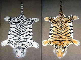 Tigerfell in zwei Farben