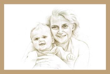 Originelle Geschenkideen  - Portraitmalerei  nach Foto bei http://www.artvis.de