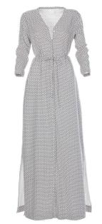 Maxikleid von Madeleine - NeuW - Gr. M - schwarz-weiß Viskose - Damenkleidung