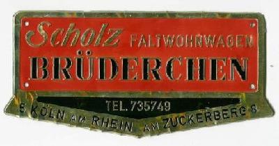 Scholz Brüderchen  Faltwohnwagen 