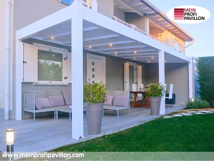 Pergola 4x3 Überdachung Pavillon Terrassenüberdachung Zelt Terrasse Sonnenschutz