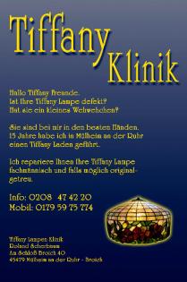 In NRW,Tiffany-Fensterbild-Reparatur Düsseldorf, Essen, Duisburg, Mülheim an der