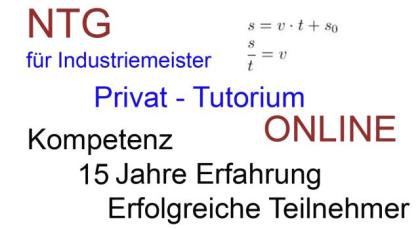 NTG Industriemeister - der Count Down läuft - Prüfung April 2025