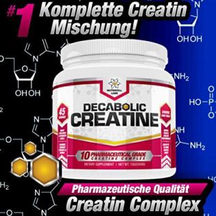 WELTNEUHEIT:DECABOLIC CREATINE Stärkstes Muskelmasse Creatin 45 Portionen in ein