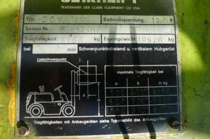 CLARK DCY 180 Gabelstapler Frontstapler 8000kg 8t.