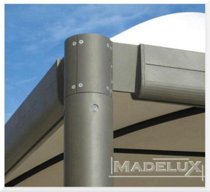 Pavillon Dubai Stahl personalisierte Farben professionell Zelt neu 7x7