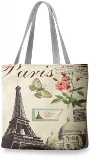 Modische Einkaufstasche Damentasche Shopperbag Leinentasche Motiv - USA !