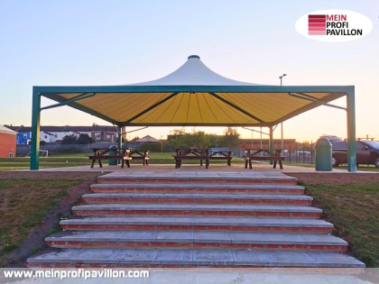Pavillon 15x15 Überdachung Sonnenschutz Festzelt Terrassenüberdachung Pvc
