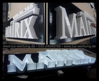3D LED Leuchtbuchstaben Leuchtkästen Gravurkästen Dibondkästen Acrylbuchstaben A