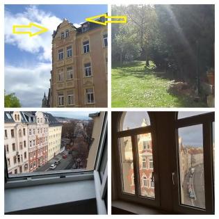 Single Wohnung 08523 Plauen EBK mit großen Dachboden