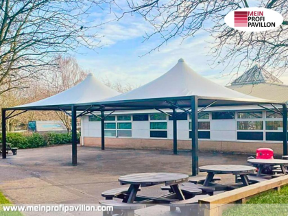 Pavillon 4x5 Überdachung Pagodenzelt Festzelt Pvc Terrassendach Pergola Terrasse