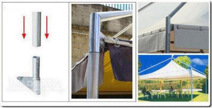Pavillon Neu Personalisiert Dach Lackiert Laube Gartenzelt 4x5