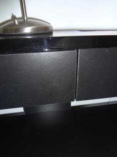 Computertisch PC-Tisch mit Rollen, schwarz