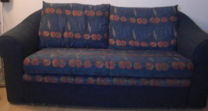 Sofa, Schlafsofa, Couch, Bettsofa, Bettcouch blau