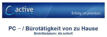 PC-Job von zu Hause