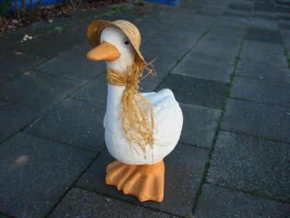 Tierfiguren aus Keramik - Ente + Gans Dekorationsfigur Dekoration