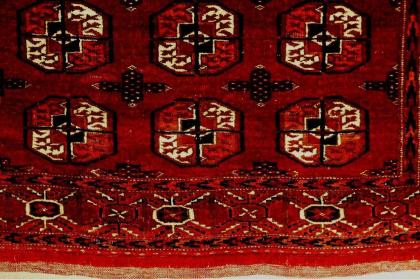 Nomaden-Herd-Sammler-Teppich 128x103 antik (T078)