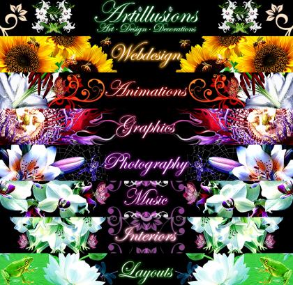 ARTILLUSIONS  GRAFIKDESIGNER, WEBDESIGN, WEBSEITEN, LAYOUTS, MULTIMEDIA, FOTOGRA