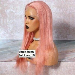 Chinese Virgin ECHTHAAR Perücke 18-20inch Rose FULL Lace Wig
