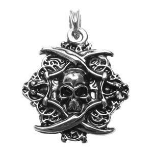 Amulett versilbert PIRATES OF THE CARIBBEAN - Made by www.ANTIK-GROUP.com