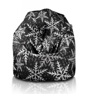 Sitzsackhülle Mega Sako Modern Schoner 135 cm 340l Wintermotiv Schneeflocke