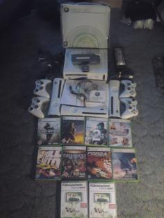 XBOX _____360-----top 180hgelaufen---4controller---20gb festp.
