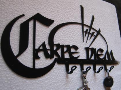 Carpe Diem Schlüsselbrett Hakenleiste Schluesselboard selten   
