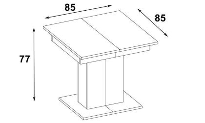 Tisch STAR 160-410x90x77cm Tischplatte 410 cm Ausziehtisch Neu