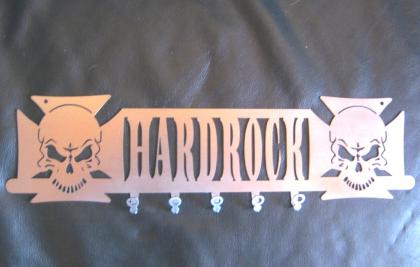 HARDROCK Schlüsselbrett & oder Wandgarderobe / Flurgarderobe HARD ROCK Schild Ha