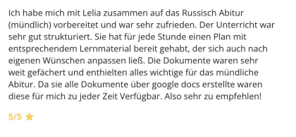 Russisch lernen mit Muttersprachlerin vor Ort / Online Unterricht