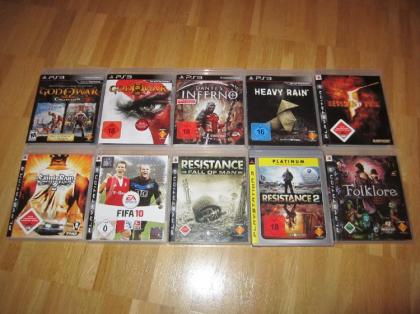 VERKAUFE EIN 10 TOP SPIELE PAKET      