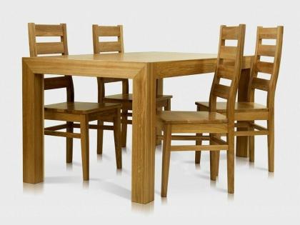 TISCH EICHENTISCH ESSTISCH LACKIERT TISCHBEINE MASSIVHOLZ HOLZ 140-180x90x78cm