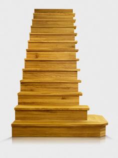 FREITRAGENDE TREPPEN ZUR SELBSTMONTAGE TYP U, L MASSIVHOLZ