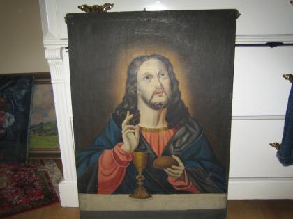 Ölgemälde Jesus beim Abendmahl