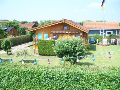 Kleingarten mit Laube auf Pachtland