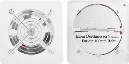4 Zoll ( 100mm) Abluft Ventilator 25w Nr. 142