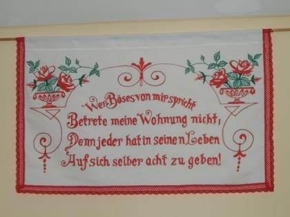 Wandbehang nach Omas Vorlage
