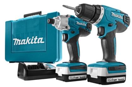 Makita Akku-Bohrschrauber DK1497 14, 4V 198mm Holz Metall Kunststoff