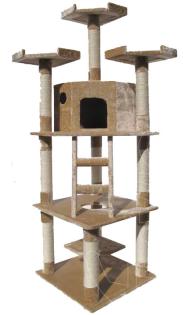 Kratzbaum in Beige abzugeben, auch Versand möglich