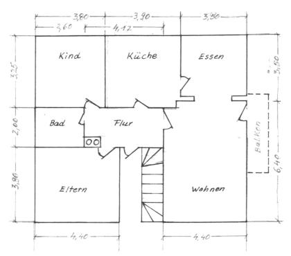 3-4 Zimmer ruhige Lage