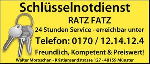 Schlüsselnotdienst Ratz Fatz 24 h