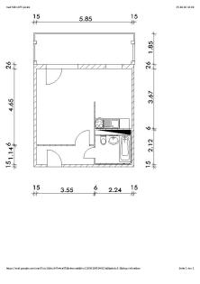 1-Zimmer Wohnung im Grünen mit großem Balkon, Wohnküche und Laminat