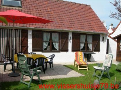Fischerhaus in Bredene, an de Belgische Küste.