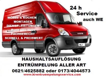 Entrümpelung - Entsorgung - Umzüge - Montage - Haushaltsauflösung