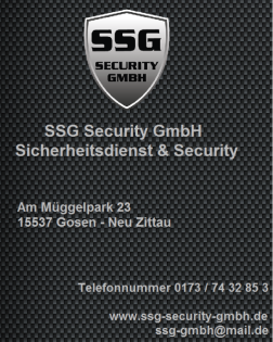 OBJEKTSCHUTZ & PERSONENSCHUTZ - SSG GMBH