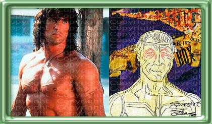 SYLVESTER STALLONE Collage 